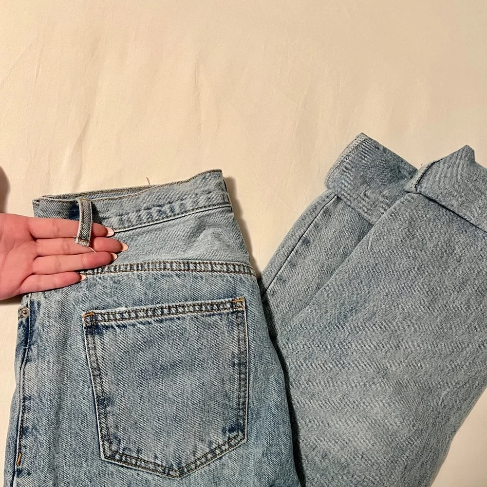 Princess Polly Asymmetric Straight Jeans - Picture 12 of 13